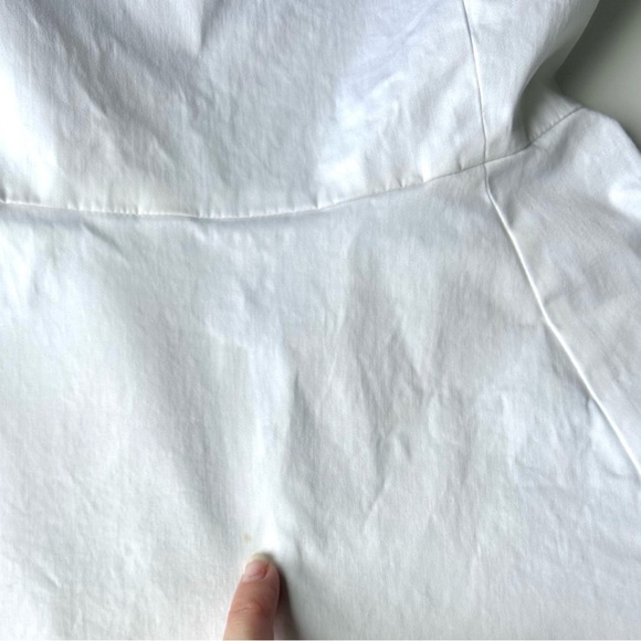 Kate spade brown and white cotton elastine  dress Sz 00 fit and flare - Picture 6 of 12